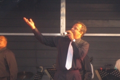 Me performing with the New Drifters Line Up